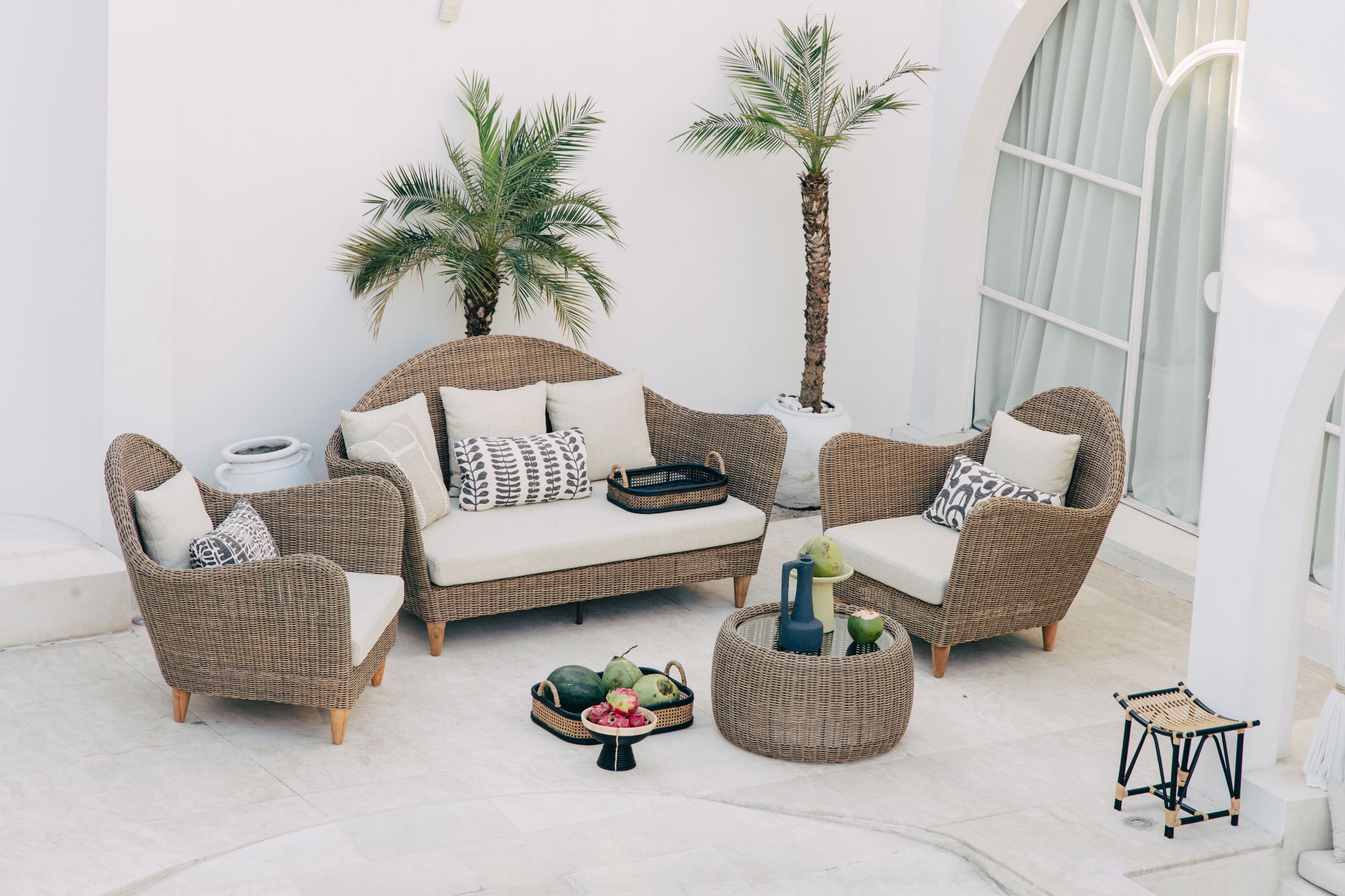 Круглый веревочный садовый столик cbdesign Zoya ARCH-00108245 - Вид №10