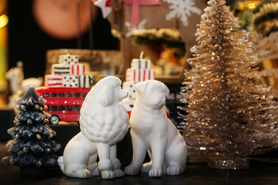 Фигурка декоративная из керамики Пудель, белая KJ COLLECTION 152629PUDEL - Вид №2