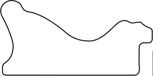 BY 3922 Зеркало с фацетом в багетной раме - черное дерево с золотом 71 mm EVOFORM Exclusive - Вид №4
