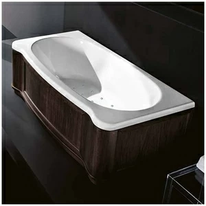 Ванна Gruppo treesse New Classic Young STA-V674C-SX-WV белая с аэромассажем прямоугольная левая дерево венге