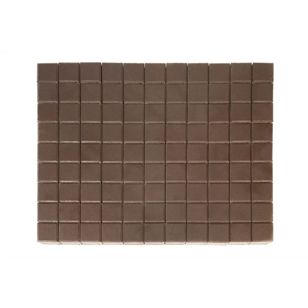Плитка тротуарная двухслойная Braer Лувр 100x100x60 мм цвет коричневый 82001777 STLM-2117718 Santreyd 