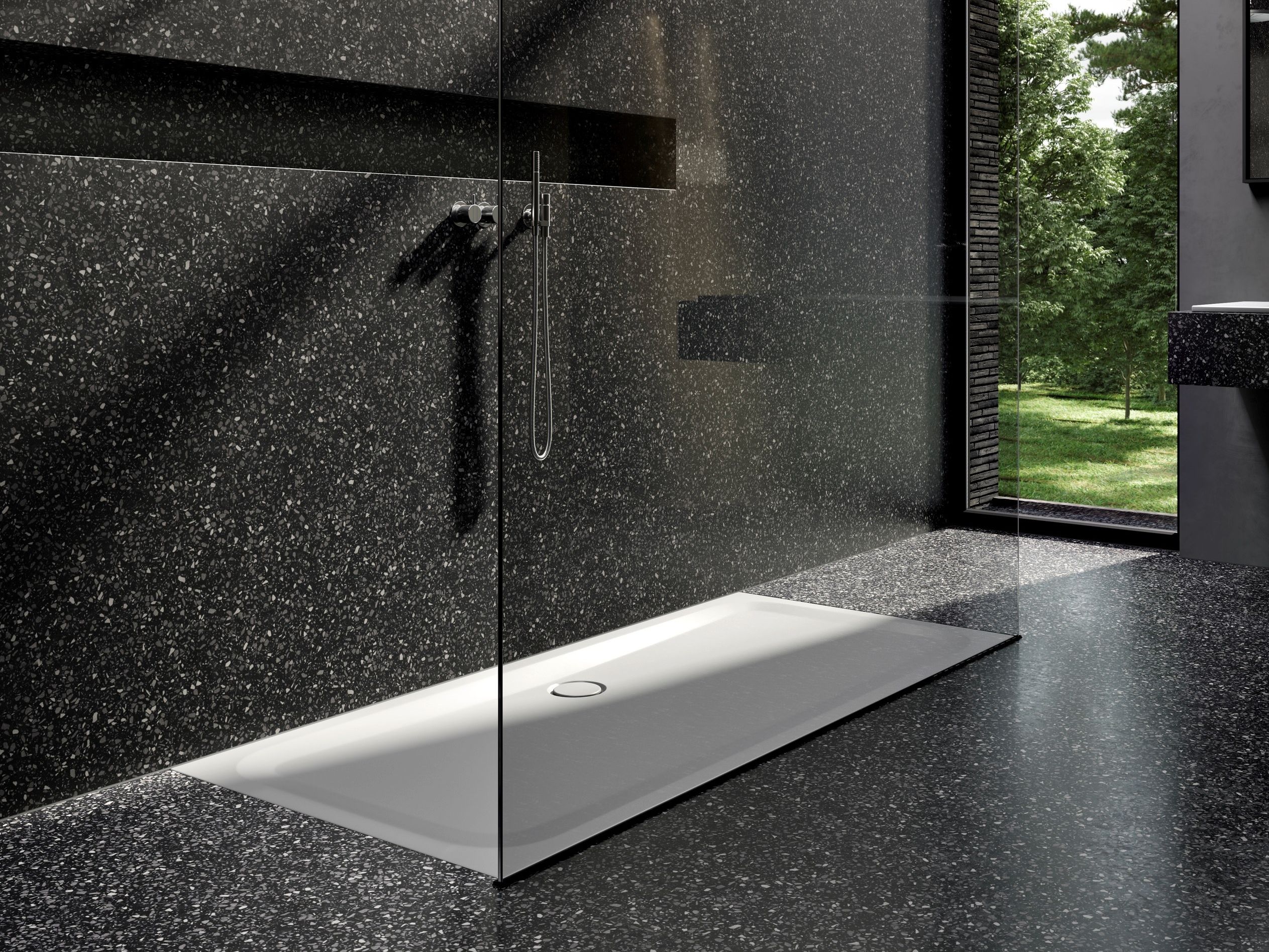 Эмалированная стальная прямоугольная напольная проволока для душа Bette BETTEULTRA ARCH-00080851