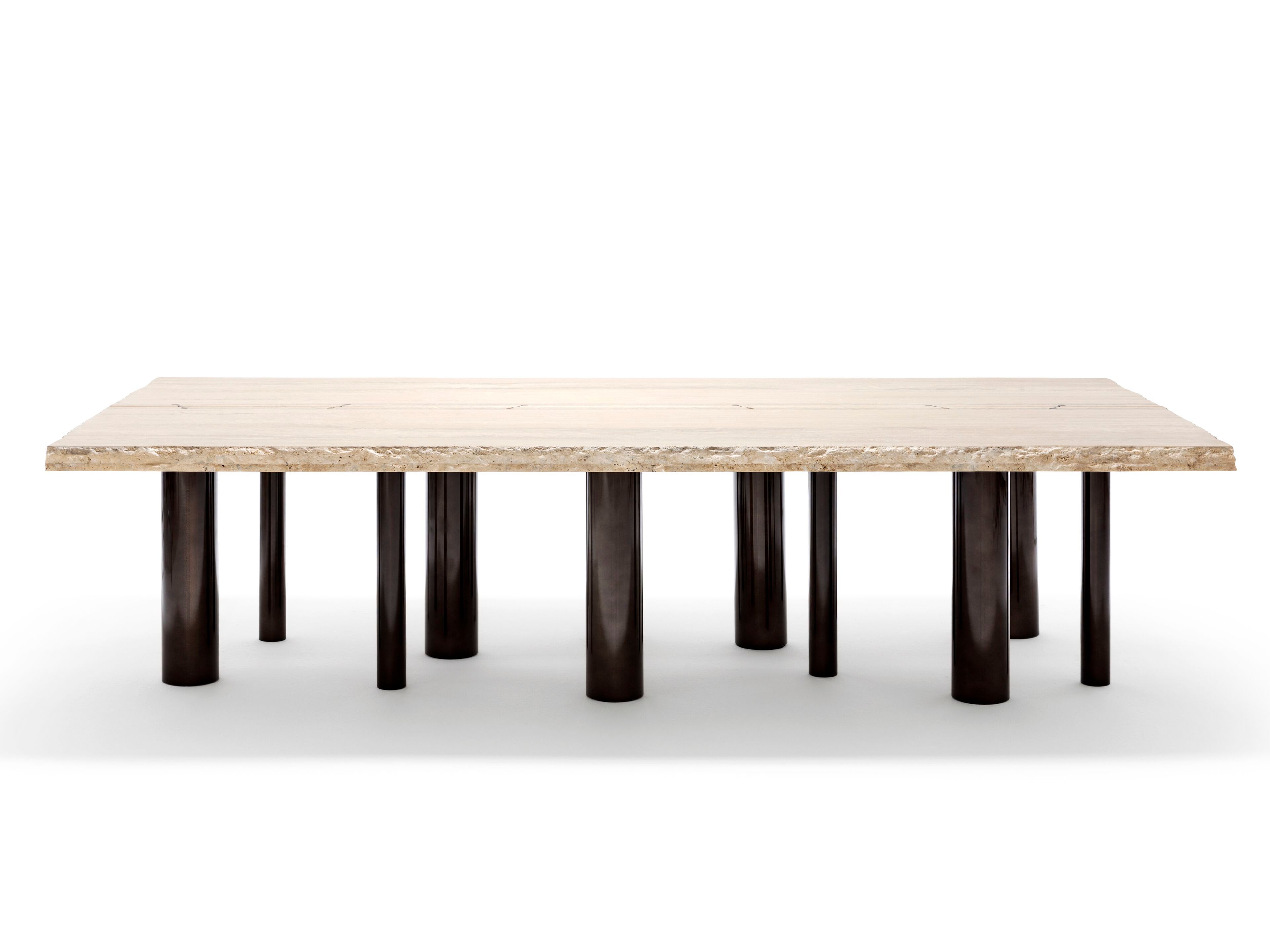 Прямоугольный стол из травертина Exteta 10th ARCH-00025178