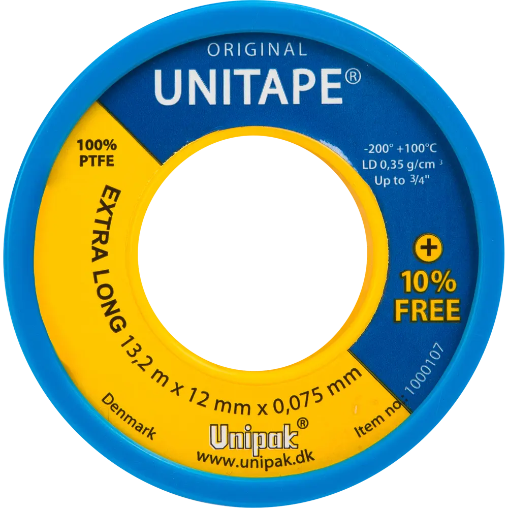 Лента-фум UNITAPE LD 12мм х 0,075мм, 13,2 м 82992801 STLM-2137401 Santreyd 