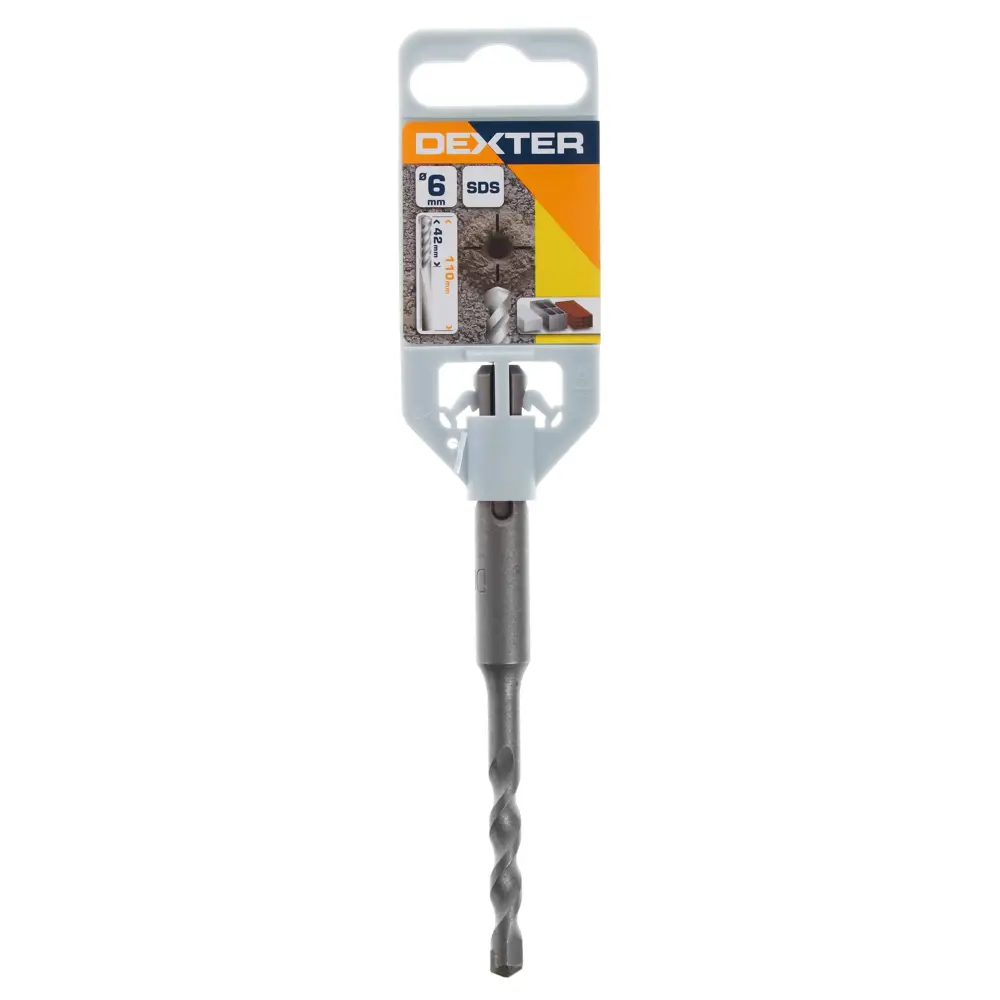 Бур по бетону SDS-plus Dexter FD-A0107 6x42x110 мм 16659900 STLM-2022919  - Вид №4