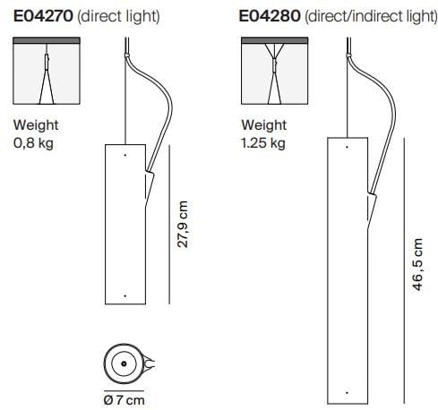 Экструдированный алюминиевый светодиодный подвесной светильник LUCEPLAN e04 ARCH-00054277 - Вид №1