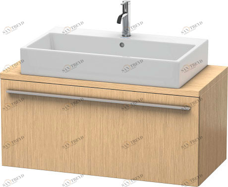 XL540401212 X-Large Тумбочка для компактной консоли Дуб брашированный, натуральный шпон Duravit