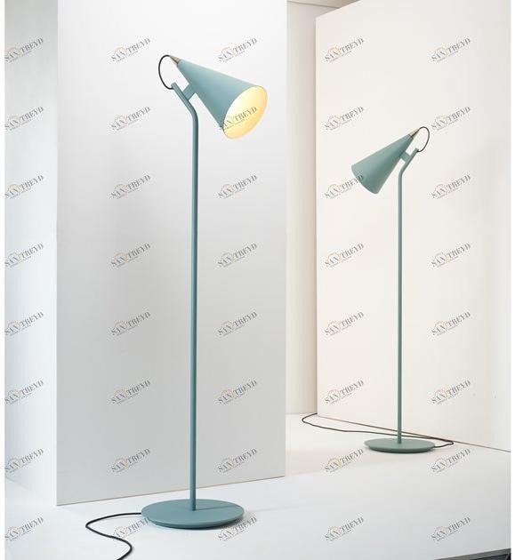 ZAVA Регулируемый светодиодный торшер из железа Jeena sun-id-1488439