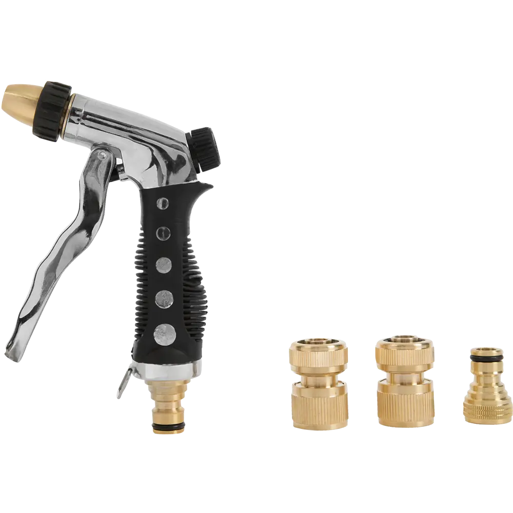 Набор Пистолет для полива BOUTTE с коннекторами 1/2" 2 режима STLM-2211909 - Вид №3