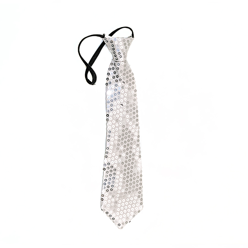 34630 Маскарадный галстук серебро Феникс-Презент 