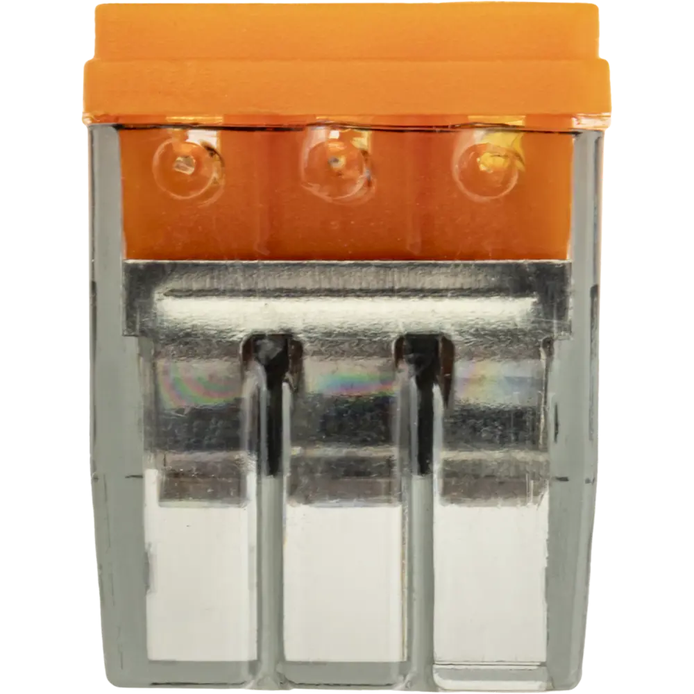 84509779 Клеммы монтажные самозажимные с пастой Duwi СМК 772-203 3-проводные 2,5мм² прозрачные 5шт 26729 4 STLM-1113726  - Вид №4