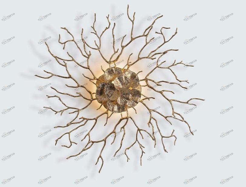 Serip Бра из бронзы ручной работы Coral Ap1488