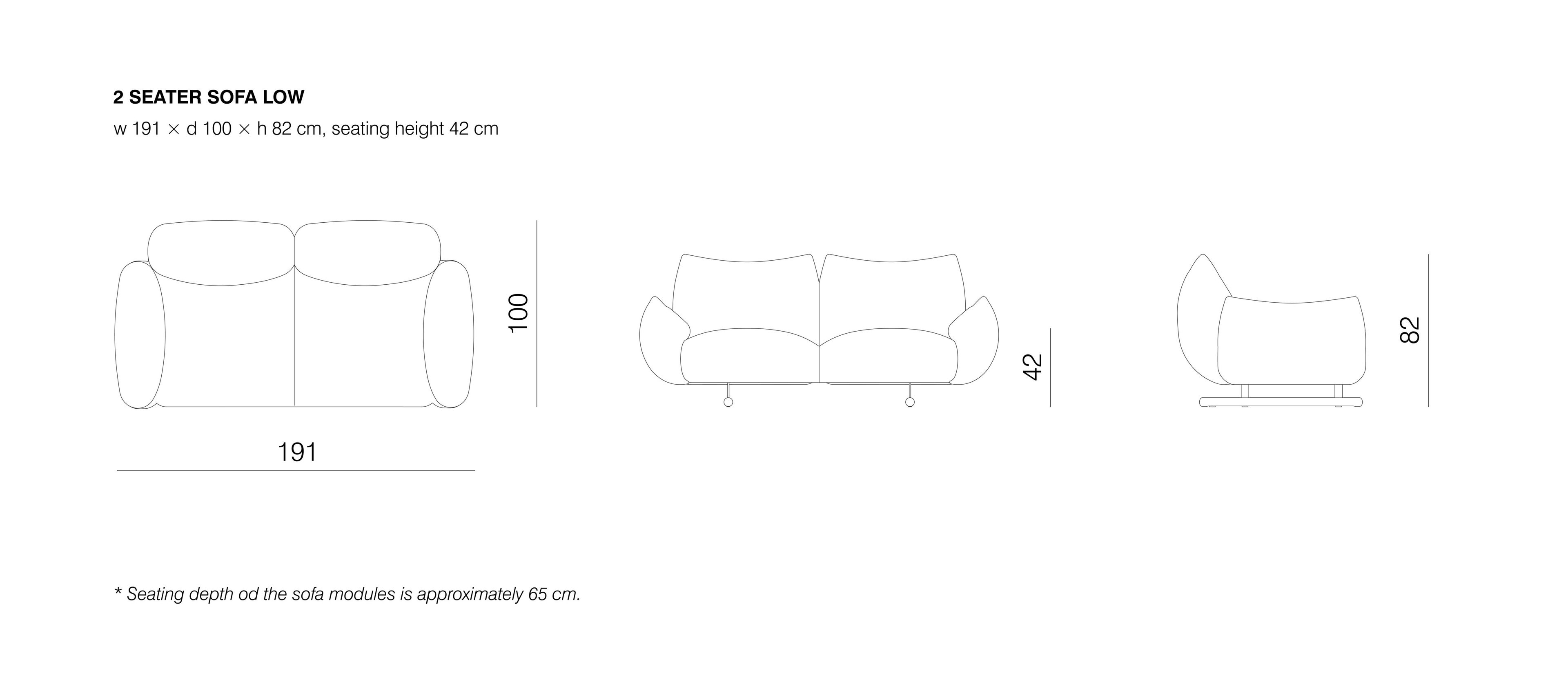 Угловой диван из ткани prostoria Buffa ARCH-00086195 - Вид №2