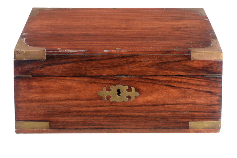 SOR27568 Коробка в латунном переплете из палисандра ijlbrown 