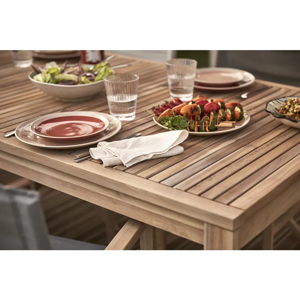 Стол садовый раздвижной Naterial Solaris 180-240x90x75 см акация светло-коричневый Товар без серии STLM-2062329 - Вид №27