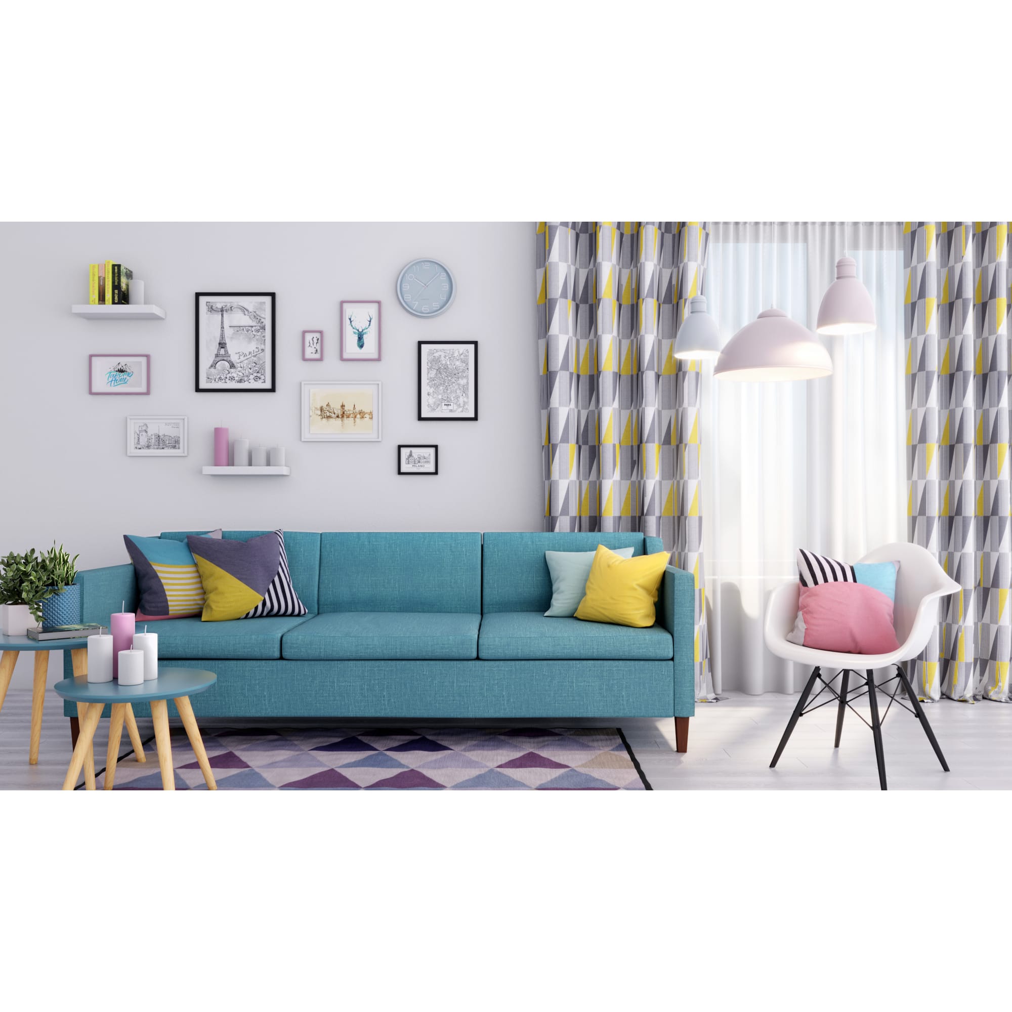 82018408 Свеча-столбик «Рустик», 7х8 см, цвет белый Santreyd  - Вид №4