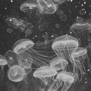 Арт-панель на холсте Alex Turco Underwater Grey Poison