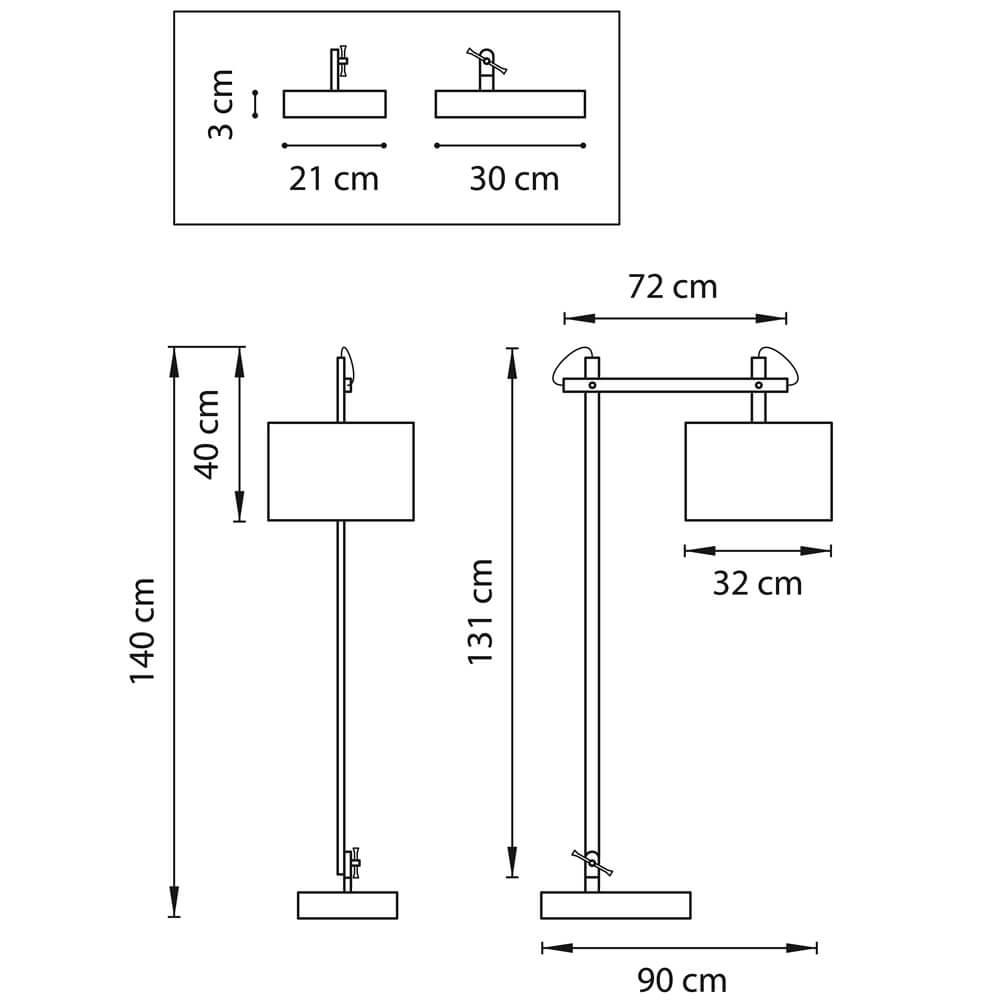 Торшер Lightstar Meccano 766719 LIGHTSTAR  139041 Белый  - Вид №1