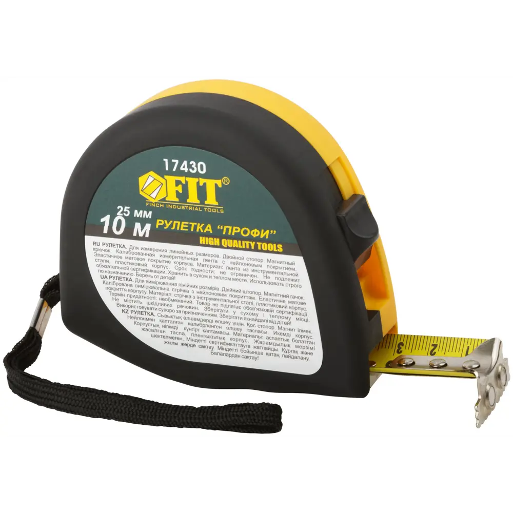 Рулетка Fit Профи, 10 м x 25 мм 83847297 STLM-2124725 