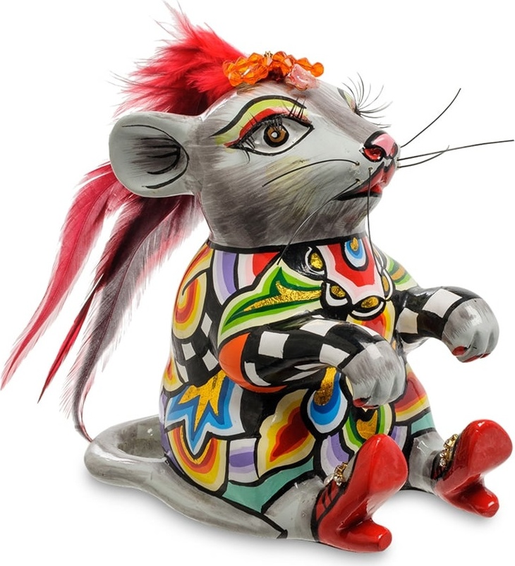 10639314 Goebel Скульптуpа Мышь "Джинджеp" 12*13см Композит 