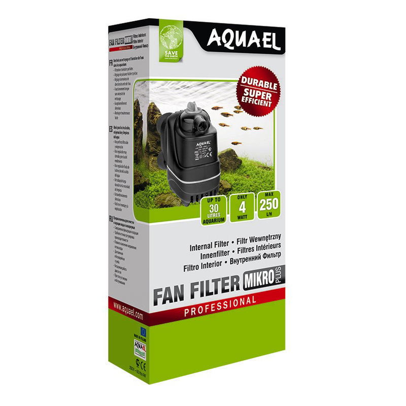 Т00017787 Внутренний фильтр FAN FILTER MIKRO plus для аквариума до 30 л (250 л/ч, 4 Вт) AQUAEL 