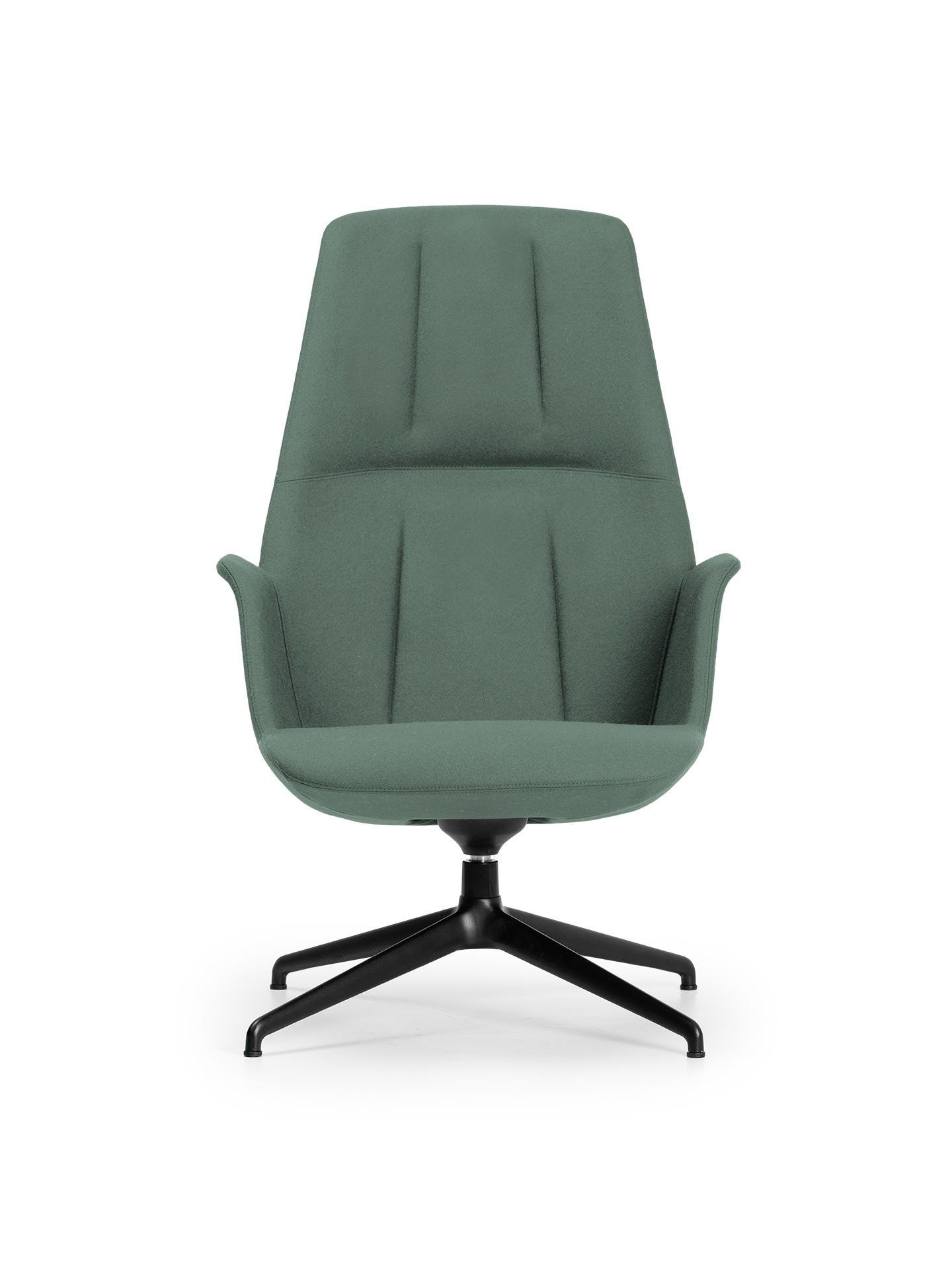 HV 9098 high backrest armchair with swivel aluminum base True Design Hive