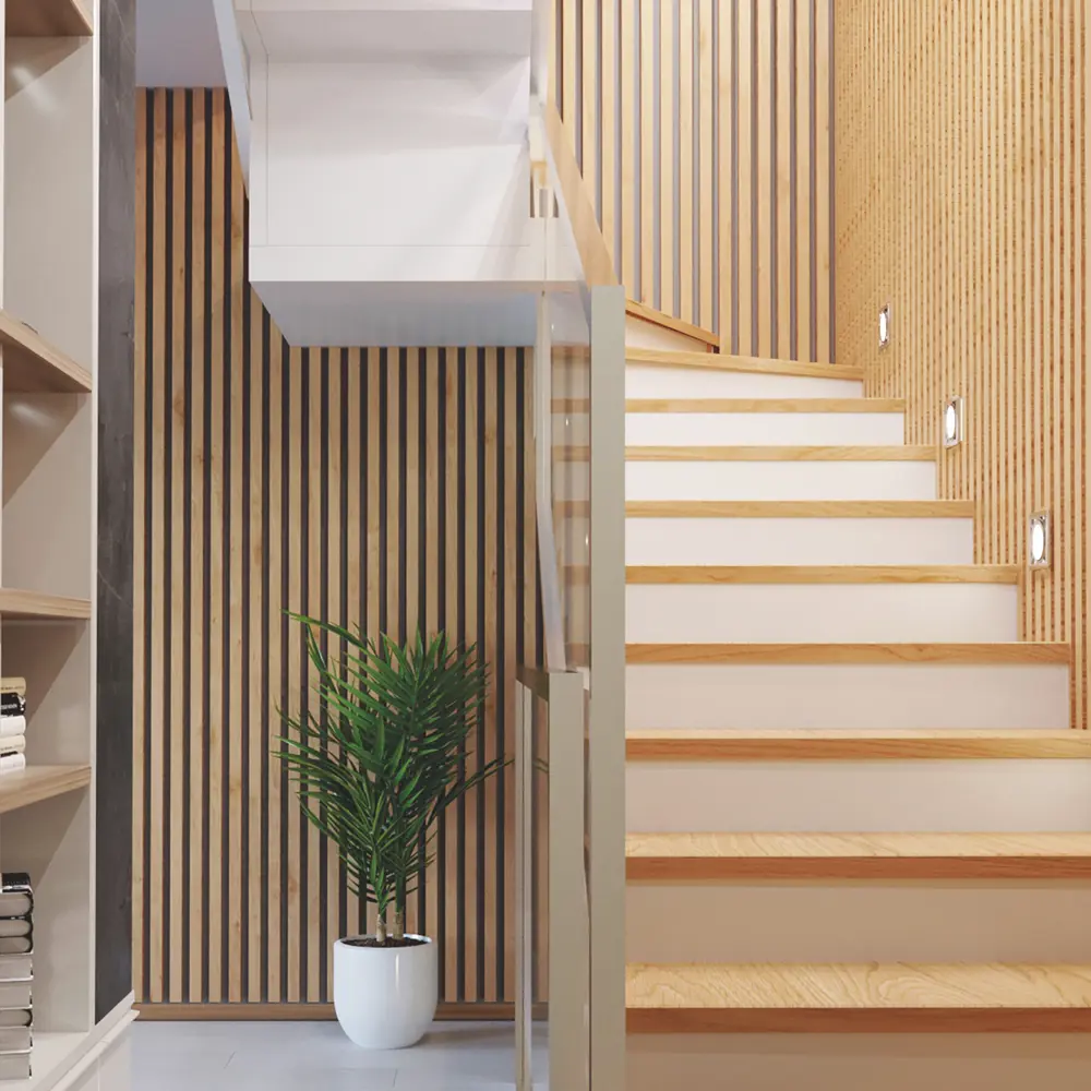 PORTIKA Декоративная рейка МДФ Лайт Сонома для стильного зонирования 85314191 STLM-1340399 - Вид №3