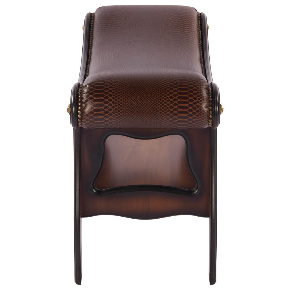 11139 Скамья Сорренто 2 Орех Рептилия Браун BOGACHO 4627138218334 - Вид №3