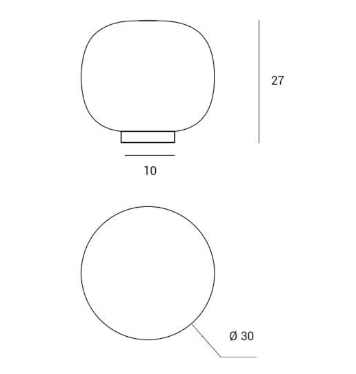 Настольная лампа из опалового стекла с диммером Miloox ARCH-00117007 - Вид №6