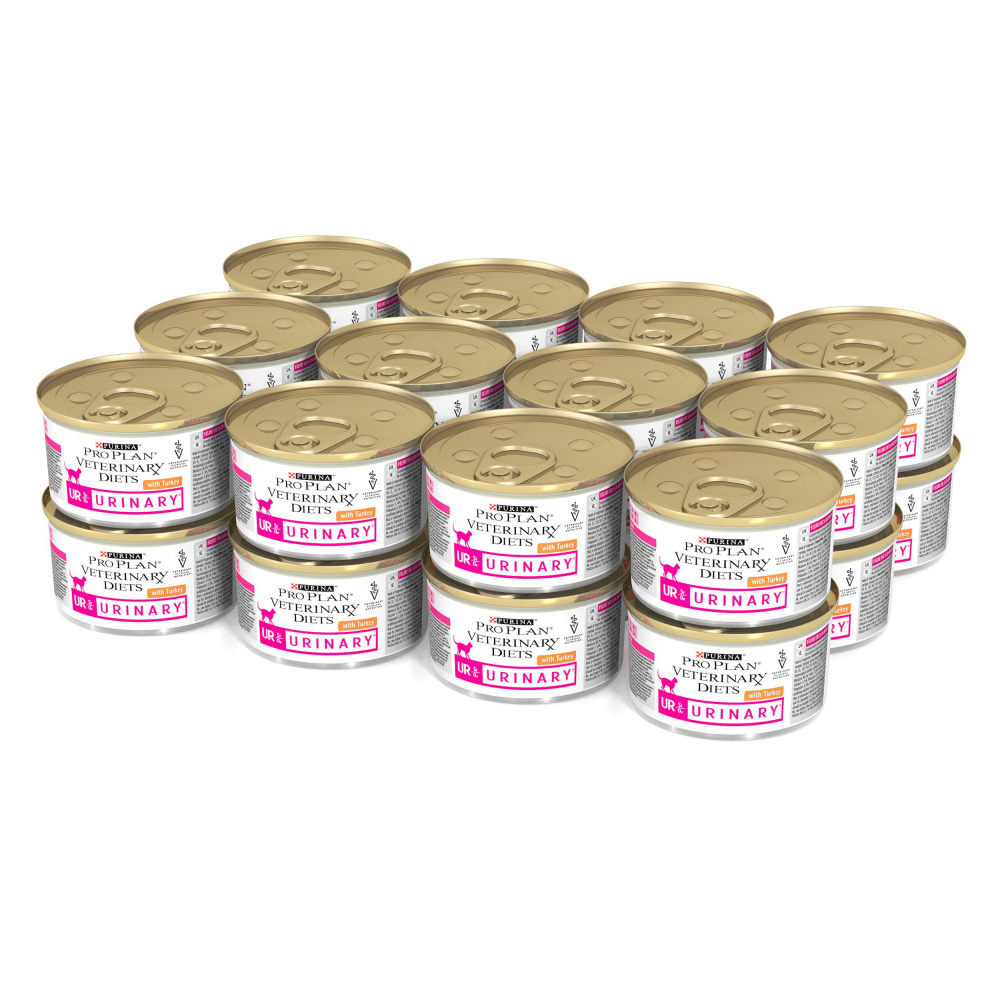 ПР0033164 Корм для кошек Veterinary Diets UR St/Ox Urinary при болезни нижних отделов мочевыводящих путей, индейка конс. 195г Pro Plan  - Вид №11