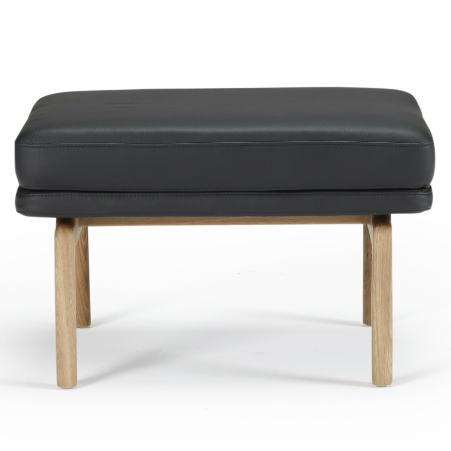 Пуф Egsmark, лакированный дуб, черный Kragelund 42000202800 - Вид №1