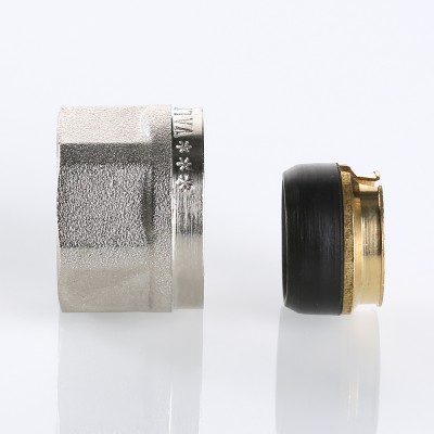 VTc.711.N.1504 Фитинг коллекторный обжимной для медной трубы Valtec 15 мм x 1/2"  - Вид №8