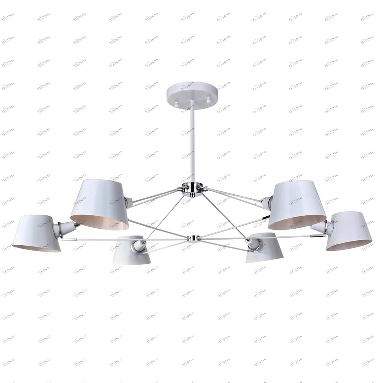 Подвесная люстра Freya Abigail FR5038-CL-06-W белая FREYA ДИЗАЙНЕРСКИЕ, ABIGAIL WHITE 187980 Белый 