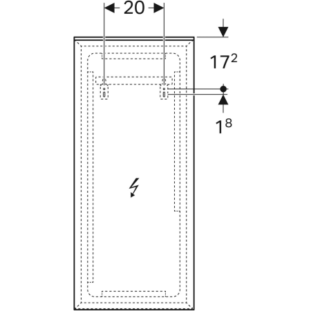 500.520.00.1 Зеркало с подсветкой Geberit Xeno² Geberit  - Вид №3