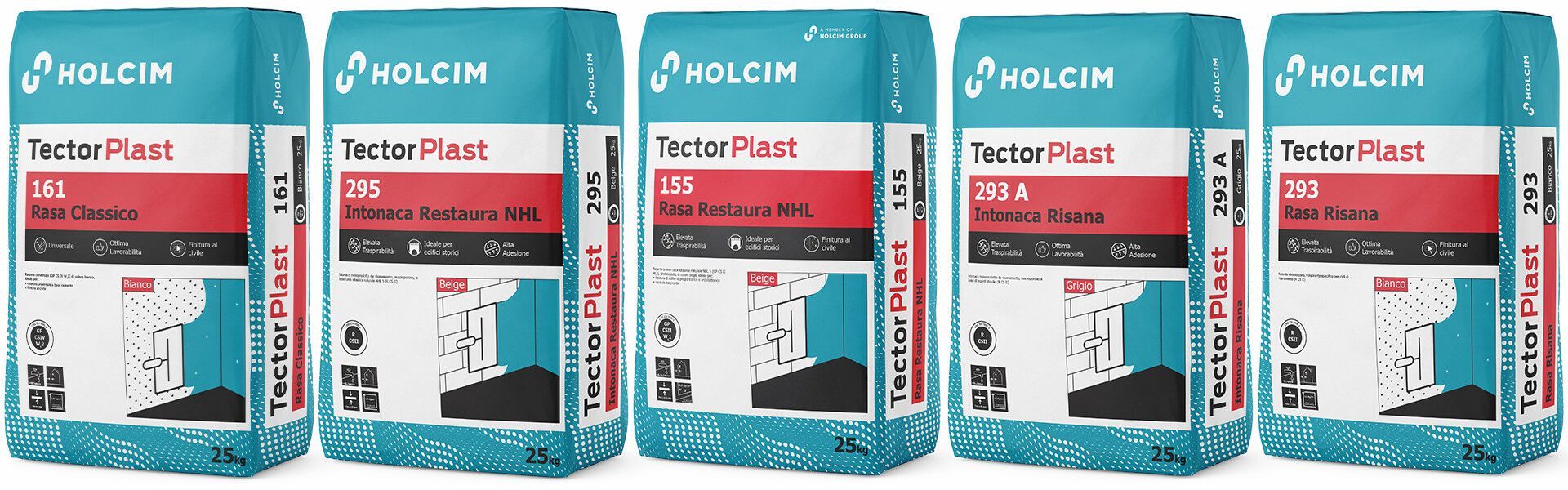 NHL 5 натуральный известковый бритье Holcim Italia Tector ARCH-00128008 - Вид №1