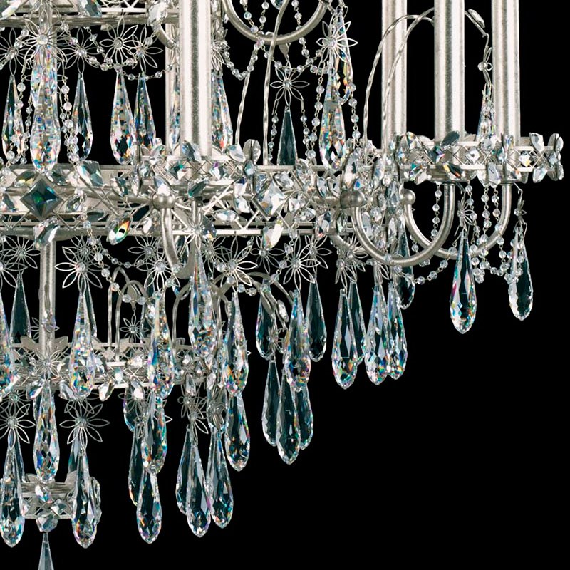 Люстра EK6508-48 S от Schonbek серебряная SCHONBEK ДИЗАЙНЕРСКИЕ 246664 Серебряный  - Вид №3