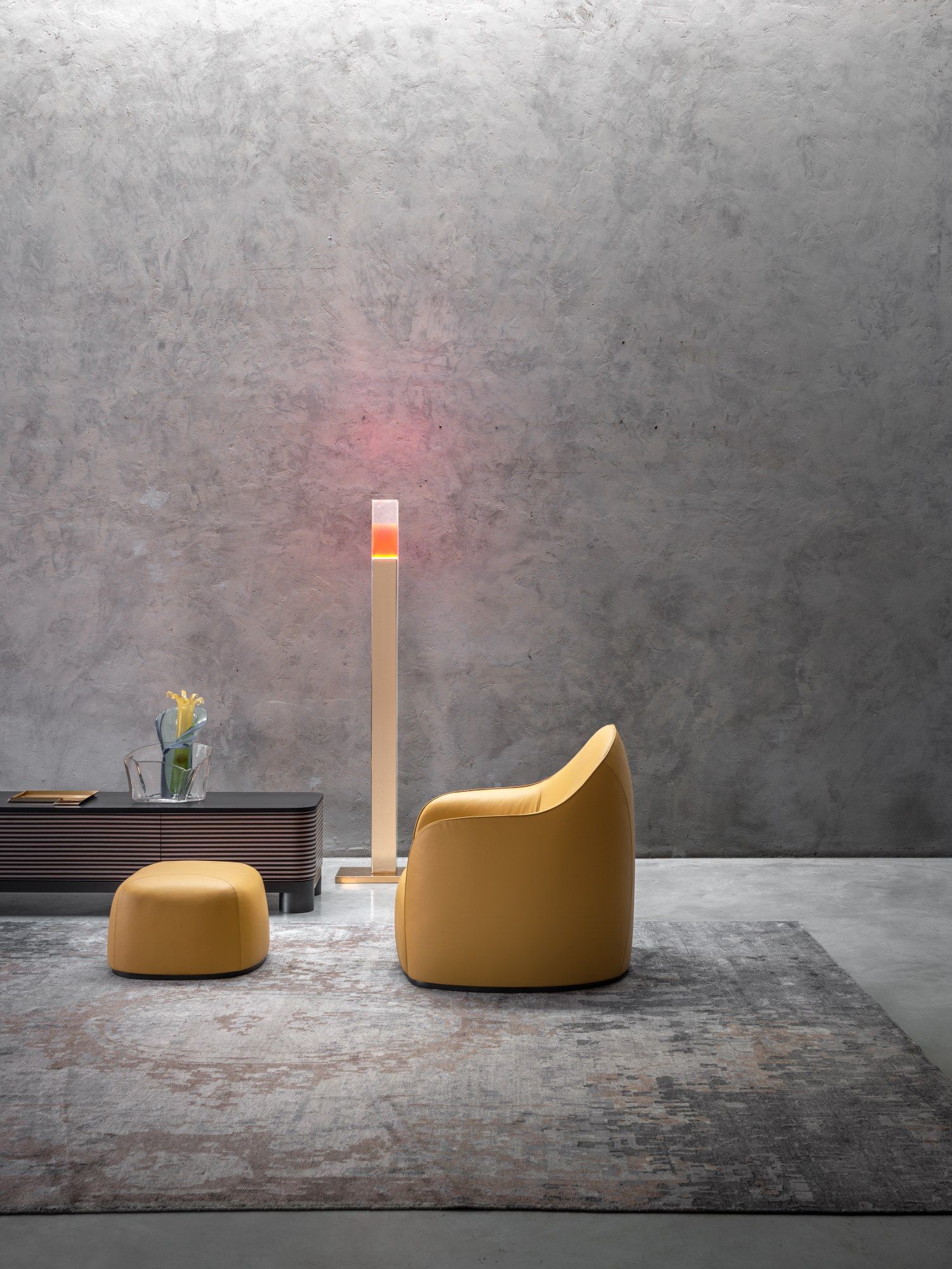 Кожаный квадратный пуф GHIDINI1961 Sweet ARCH-00147625 - Вид №1