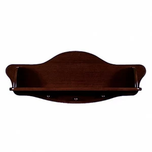 Полка-вешалка АБ55 темный орех ФАБРИКА ЛЕЛЬ  338514 Коричневый