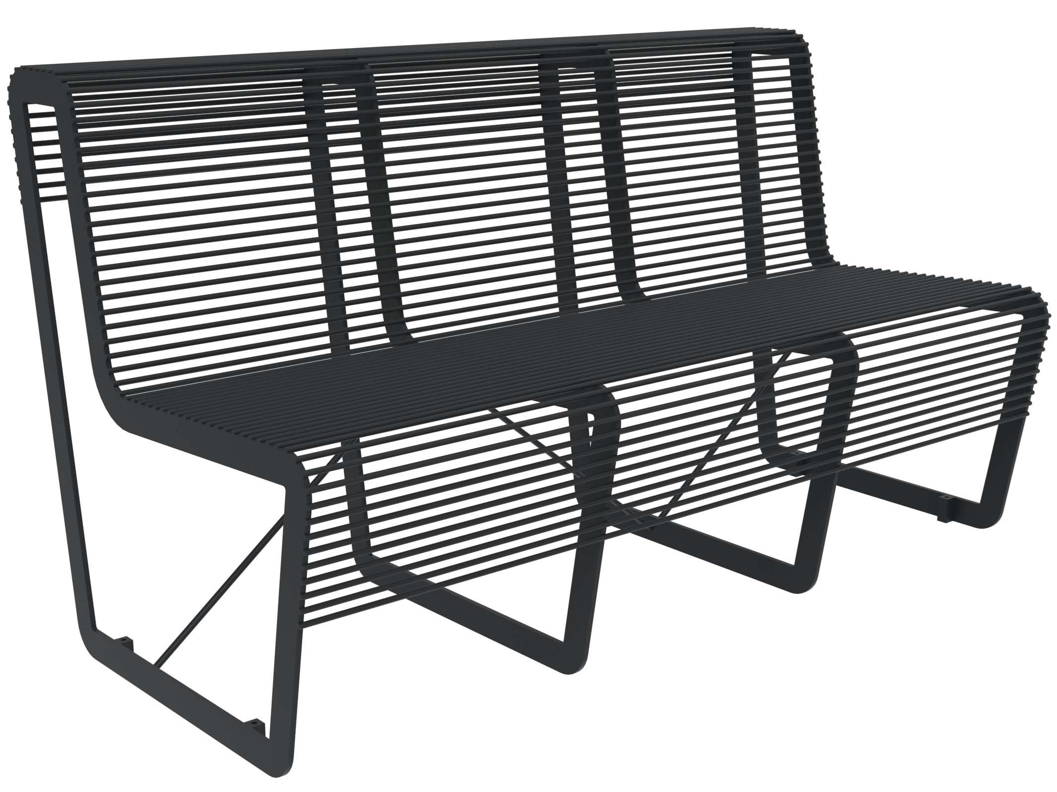 Оцинкованная стальная скамья со спинкой Lazzari Light ARCH-00099033 - Вид №19