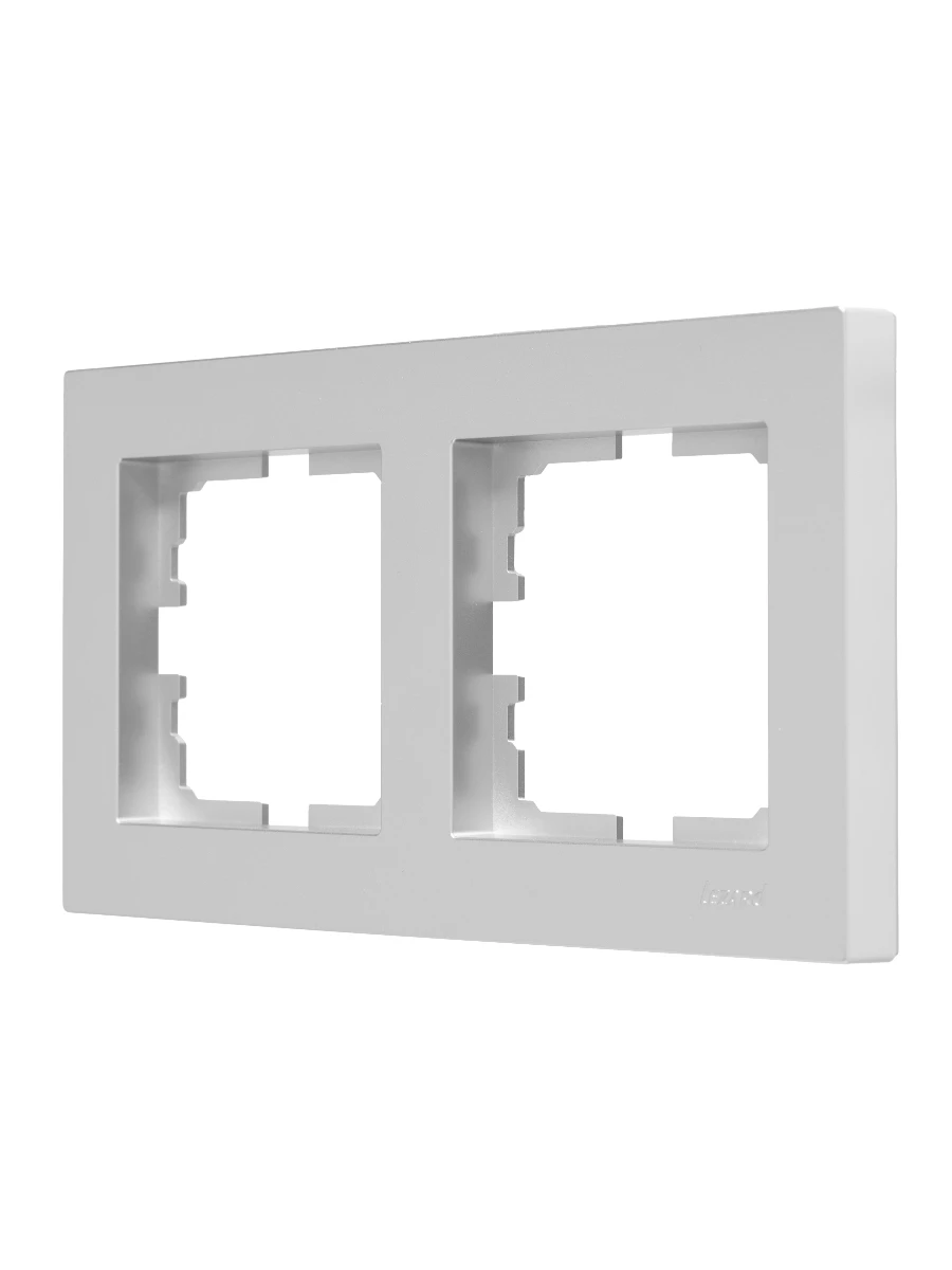 VESNA Рамка 2-ая горизонтальная без вст серебро LEZARD 742-4300-147 - Вид №1