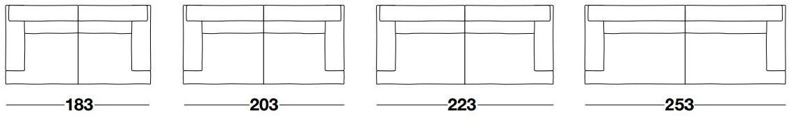 Frigerio Salotti Мягкий 4-х местный кожаный диван Cloud sun-id-1408690 - Вид №3