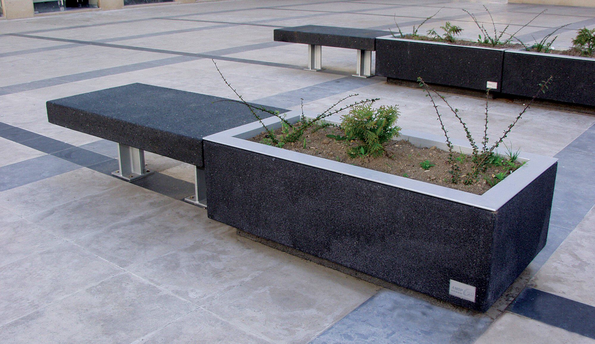 Прямоугольная бетонная плантатор amop гражданин ARCH-00022692 - Вид №2