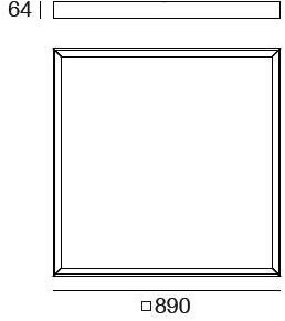 Linea Light Group Бра / потолочный светильник из алюминия и стекла  9027  - Вид №2