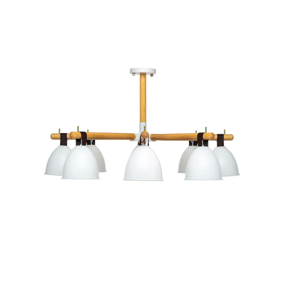 Люстра потолочная Decize L1381, 8 ламп, 24 м², цвет белый LAMPLANDIA STLM-2049515 - Вид №1