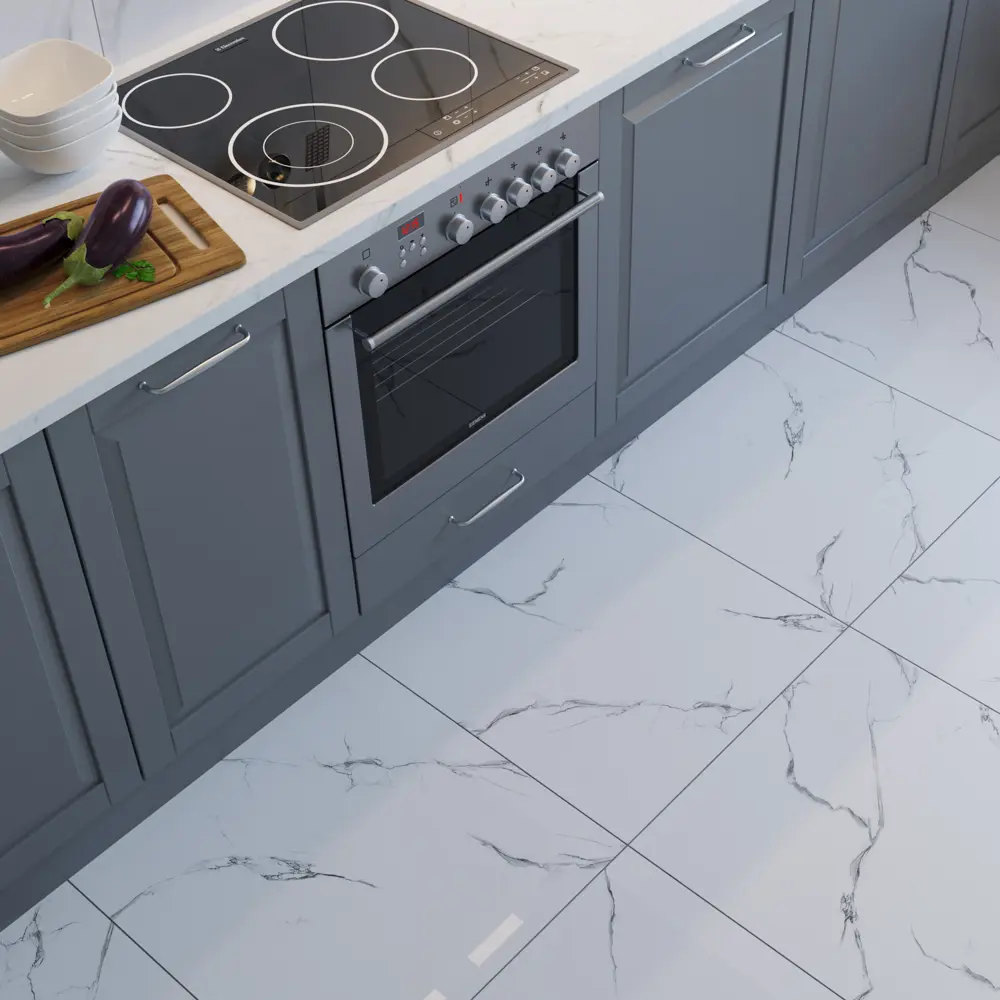 Керамогранит Grasaro Softmarble 60x60 см 1.44 м² лаппатированный цвет белый 82282976 STLM-2210951