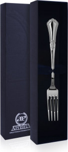 10559791 Аргента (Россия) Вилка десертная Аргента "Фаворит", серебро 925, п/у Серебро 925