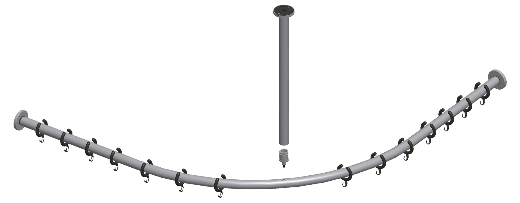 14938010900 Набор штанг для душевых занавесок KEUCO Plan