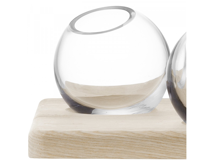 Трио ваз на подставке 8 см прозрачные Axis LSA INTERNATIONAL ДИЗАЙНЕРСКИЕ 253370 Прозрачный  - Вид №4