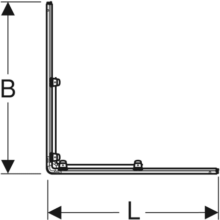 558.210.00.1 Квадратный передний элемент Porsgrund Showerama 10-5 Geberit  - Вид №2
