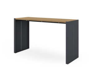 Деревянный прямоугольный высокий садовый стол